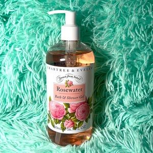 Crabtree and Evelyn Rosewater Bath and Shower Gel 16.9 oz With Pump